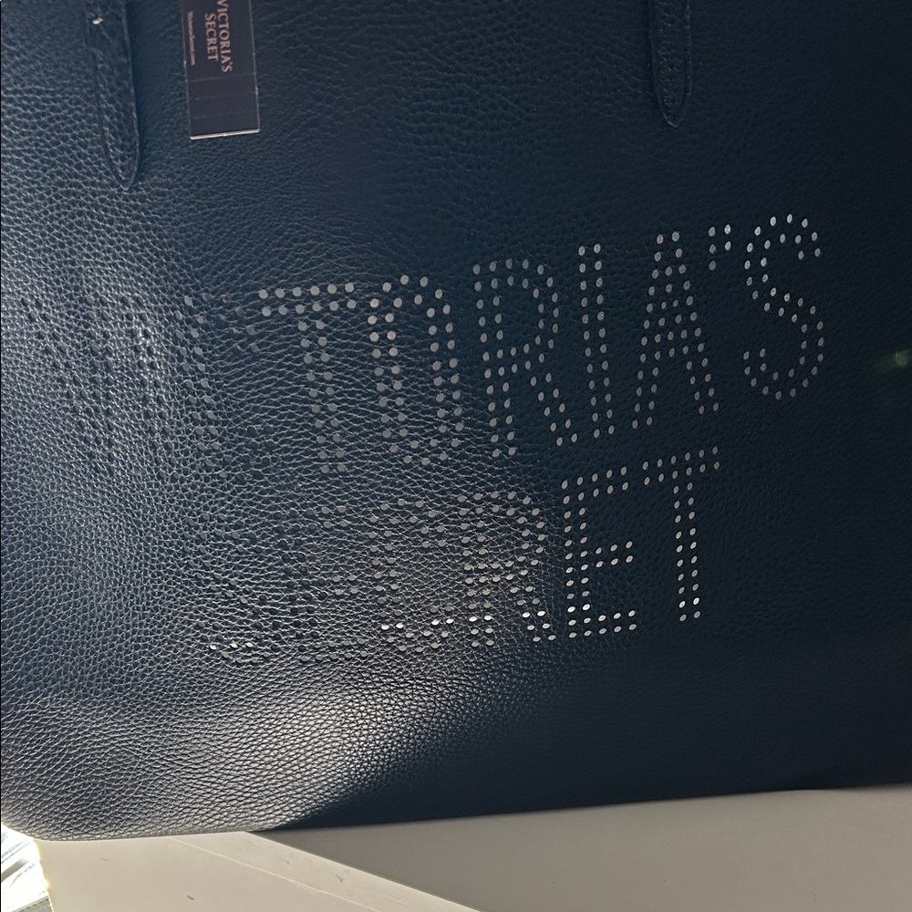 Victoria's Secret Black Tote with Studded Logo